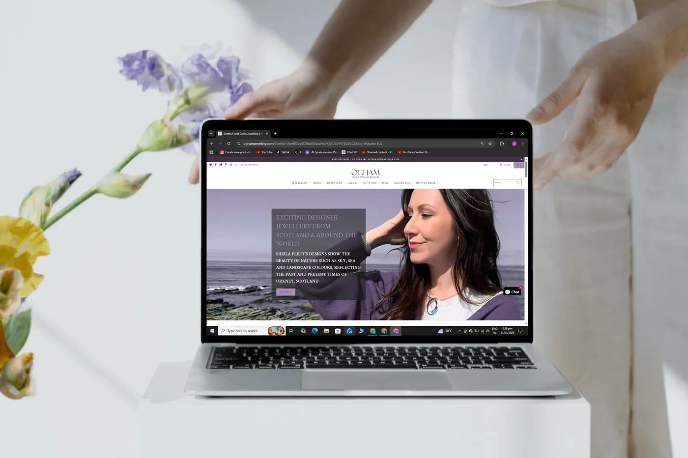 Ogham Jewellery Shopify SEO and social media case study