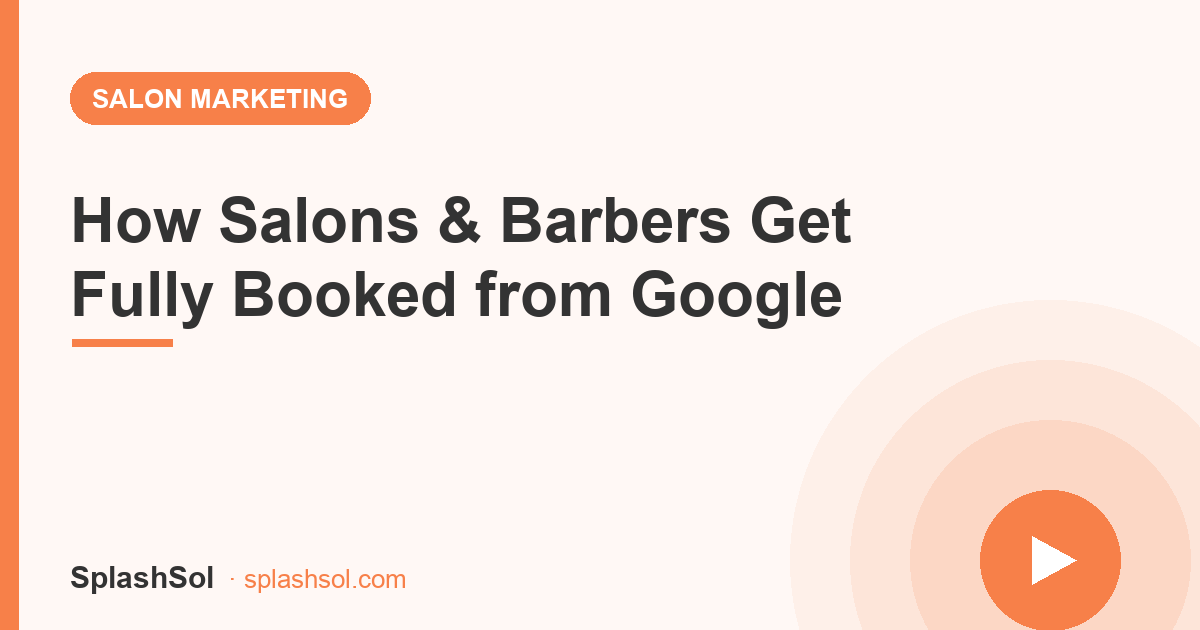 How salons and barbers get fully booked from Google
