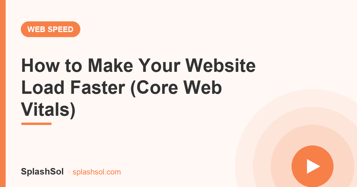 How to make your website load faster