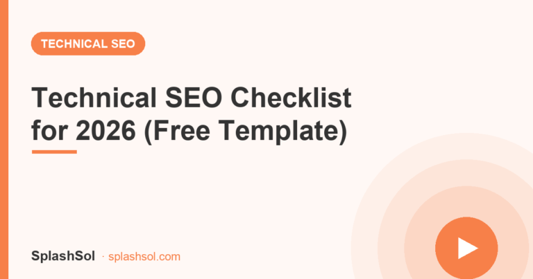 Technical SEO Checklist for 2026 (Free Step-by-Step Guide)
