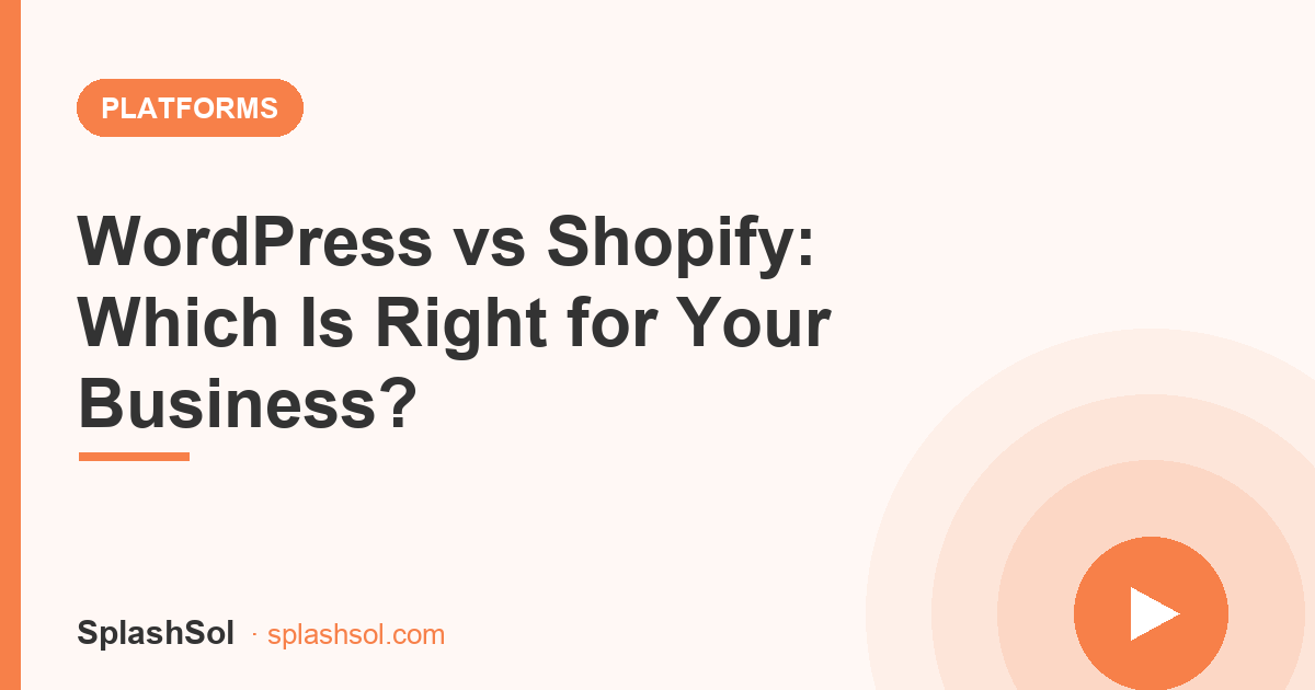 WordPress vs Shopify comparison